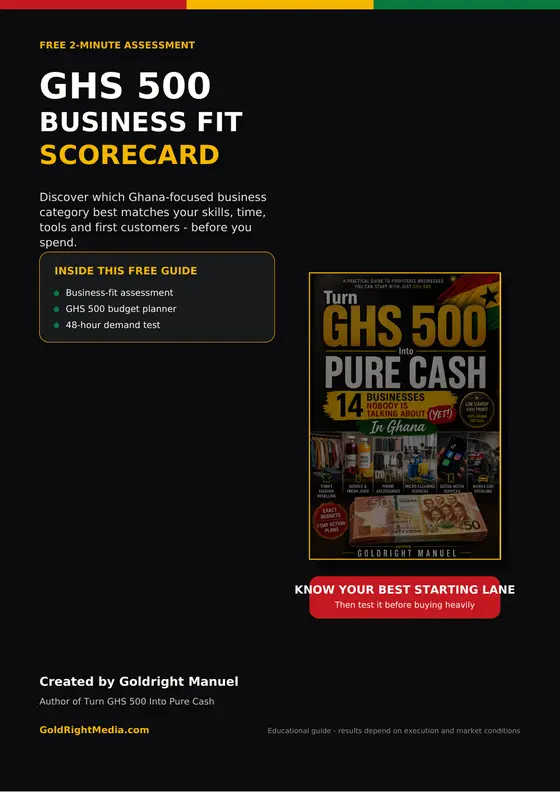 Preview of the free GHS 500 Business Fit Scorecard